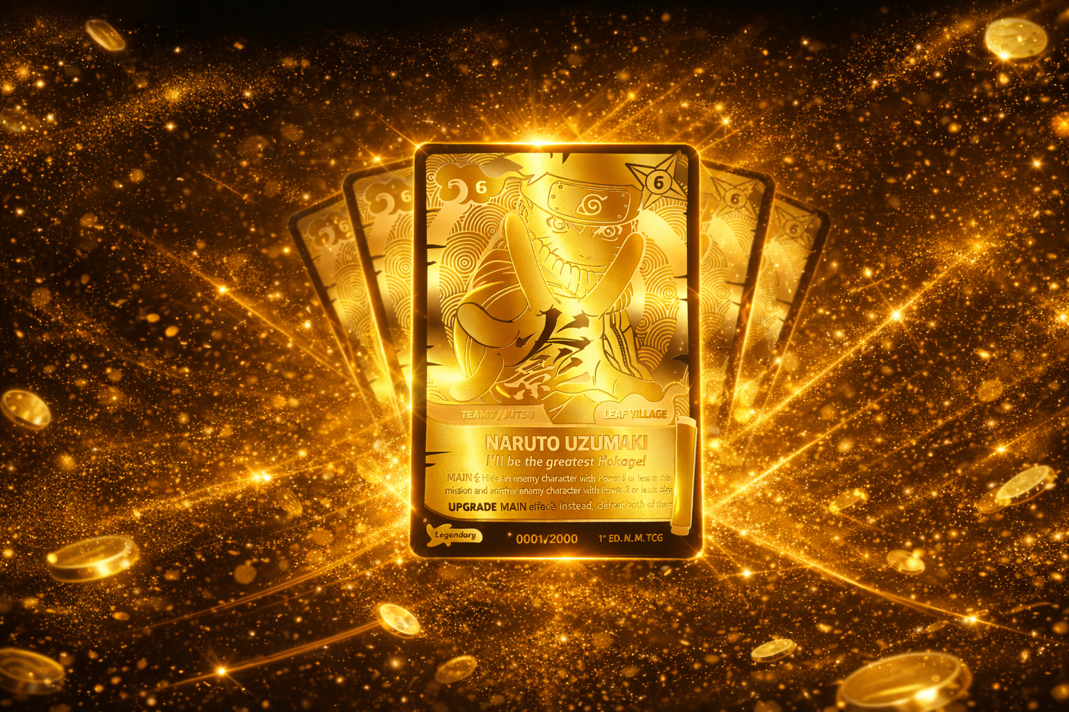 Excellence becomes legend: the Naruto Mythos TCG Gold Card